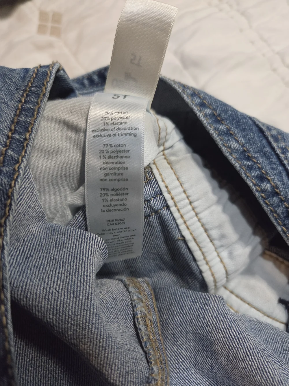 Oshkosh Overalls 5T Denim Jeans Blue Stretch Suspenders Bottoms Pockets Toddler